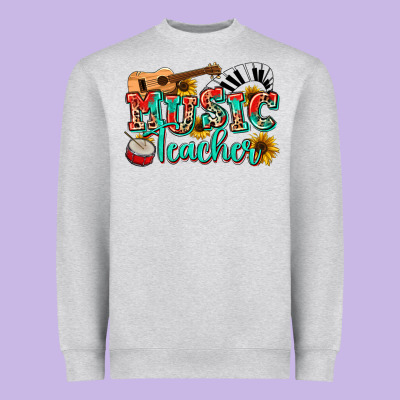 Music Teacher Heavyweight Sweatshirt Designed By Nancycooperartshop