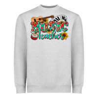 Heather Grey music teacher Heavyweight Sweatshirt - NancyCooperArtShop