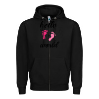 Black Hello world Zipper Hoodie - Bettercallsaul