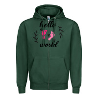 Sports Green Hello world Zipper Hoodie - Bettercallsaul