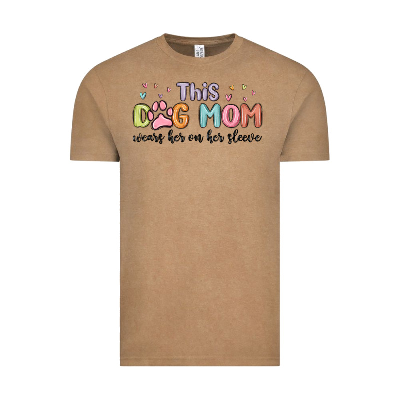This Dog Mom Wears Her Heart On Her Sleeve Vintage Tee by MaliasSmallBusiness | Teevron
