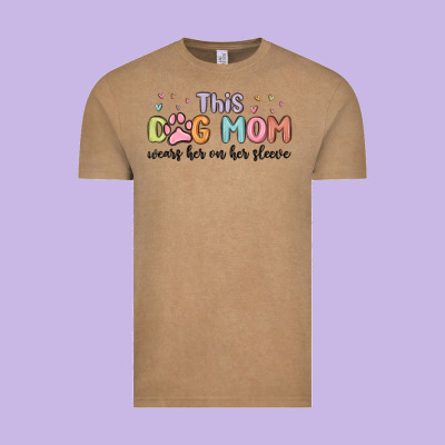 This Dog Mom Wears Her Heart On Her Sleeve Vintage Tee Designed By Maliassmallbusiness