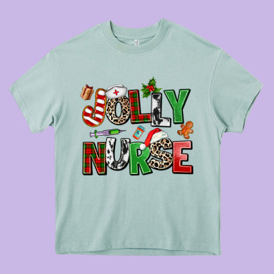 Jolly Nurse Heavy Core Tee Designed By Adodesignshop