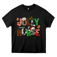 Black jolly nurse Heavy Core Tee - AdoDesignShop