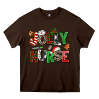 Chocolate Brown jolly nurse Heavy Core Tee - AdoDesignShop