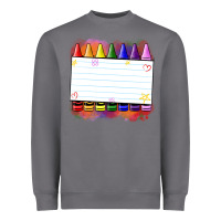 Storm crayons add your text Heavyweight Sweatshirt - NancyCooperArtShop
