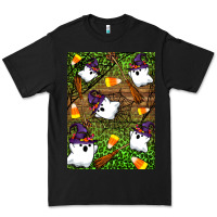 Black Halloween ghost Premium Tee - Artiststas