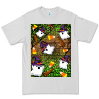 Dove Grey Halloween ghost Premium Tee - Artiststas