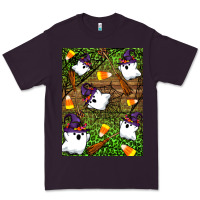 Plum Halloween ghost Premium Tee - Artiststas