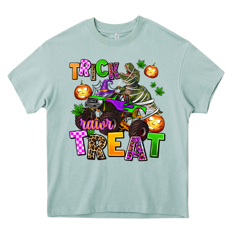 Trick Rawr Treat Heavy Core Tee by AdoDesignShop | Teevron
