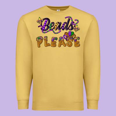 Beads Please Premium Sweatshirt Designed By Cowgirlartshop