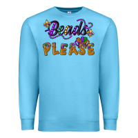 Ocean Blue beads please Premium Sweatshirt - CowGirlArtShop
