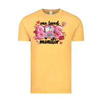 Vintage Mustard one loved bus monitor Vintage Tee - MaliasSmallBusiness
