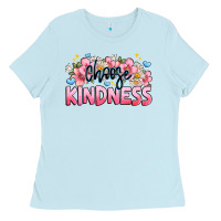 Baby Blue Choose kindness Ladies Tee - JahusDesignShop