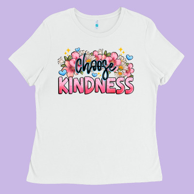 Choose Kindness Ladies Tee Designed By Jahusdesignshop