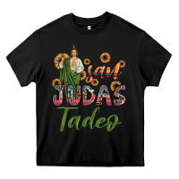 Black san judas tadeo sunflower Heavy Core Tee - JahusDesignShop