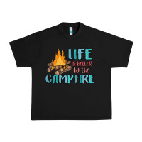 Black life is better by the campfire Urban Heavy Tee - MaliasSmallBusiness