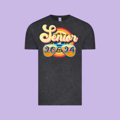Senior 2024 Vintage Tee Designed By Jahusdesignshop