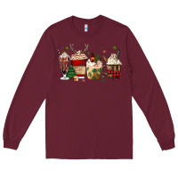 Burgundy lumberjack coffee Long Sleeve Tee - MaliasSmallBusiness