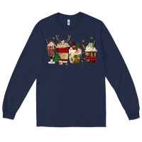Navy lumberjack coffee Long Sleeve Tee - MaliasSmallBusiness