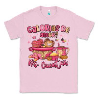 Bubblegum Pink calorias de amor no cuentan mexican valentines day Classic Tee - MaliasSmallBusiness