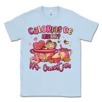 Dusty Blue calorias de amor no cuentan mexican valentines day Classic Tee - MaliasSmallBusiness