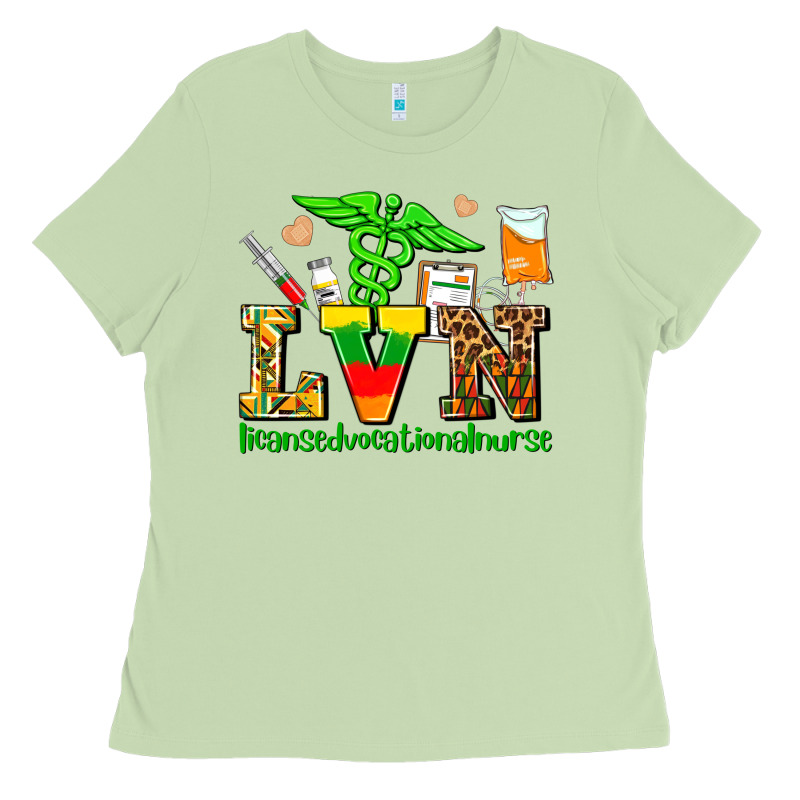 Lvn Juneteenth Licensed Vocational Nurse With Croc Ladies Tee by AdoDesignShop | Teevron