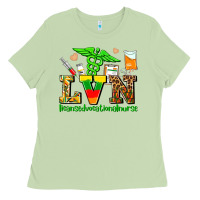 Matcha lvn juneteenth licensed vocational nurse with croc Ladies Tee - AdoDesignShop