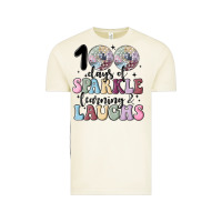 Vintage Arctic 100 days of sparkle learning and laugh faux sequin Vintage Tee - MaliasSmallBusiness