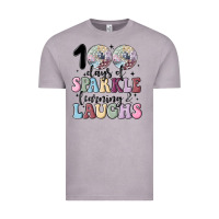 Vintage Zinc 100 days of sparkle learning and laugh faux sequin Vintage Tee - MaliasSmallBusiness