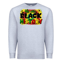 Heather Grey we are black history Premium Sweatshirt - CowGirlArtShop