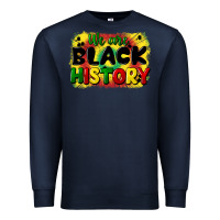 Navy we are black history Premium Sweatshirt - CowGirlArtShop