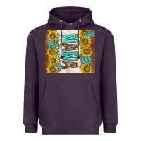 Plum nana sunflowers and turquoise gemstones Heavyweight Hoodie - TumblerDesignByShophia
