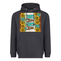 Smoke nana sunflowers and turquoise gemstones Heavyweight Hoodie - TumblerDesignByShophia