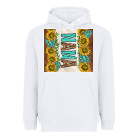 White nana sunflowers and turquoise gemstones Heavyweight Hoodie - TumblerDesignByShophia