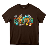 Chocolate Brown bartender Heavy Core Tee - AdoDesignShop