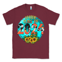 Burgundy class of 2024 senior Classic Tee - JahusDesignShop