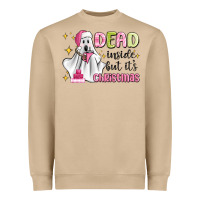 Dead Inside But It's Christmas Heavyweight Sweatshirt | Teevron