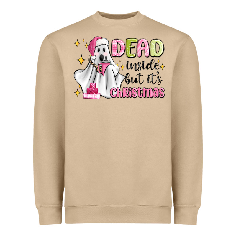 Dead Inside But It's Christmas Heavyweight Sweatshirt by MaliasSmallBusiness | Teevron