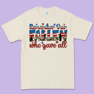 Remember Our Fallen Who Gave All Premium Tee Designed By Jahusdesignshop