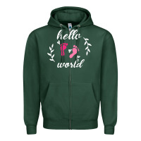 Sports Green Hello world Zipper Hoodie - Bettercallsaul