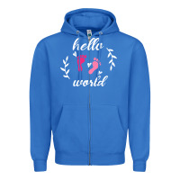 True Royal Hello world Zipper Hoodie - Bettercallsaul