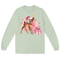Matcha reindeer pink christmas Long Sleeve Tee - MaliasSmallBusiness