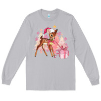 Moon Dust reindeer pink christmas Long Sleeve Tee - MaliasSmallBusiness