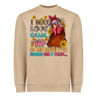 Mushroom i may look calm but in my head i pecked you three Heavyweight Sweatshirt - NancyCooperArtShop