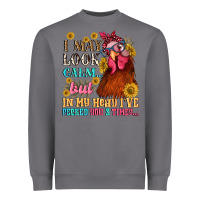 Storm i may look calm but in my head i pecked you three Heavyweight Sweatshirt - NancyCooperArtShop