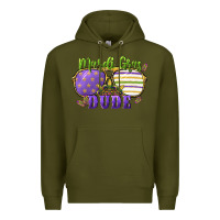 Army Green mardi gras dude Premium Hoodie - CowGirlArtShop
