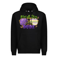 Black mardi gras dude Premium Hoodie - CowGirlArtShop