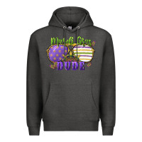 Charcoal Heather mardi gras dude Premium Hoodie - CowGirlArtShop