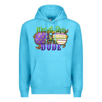 Ocean Blue mardi gras dude Premium Hoodie - CowGirlArtShop